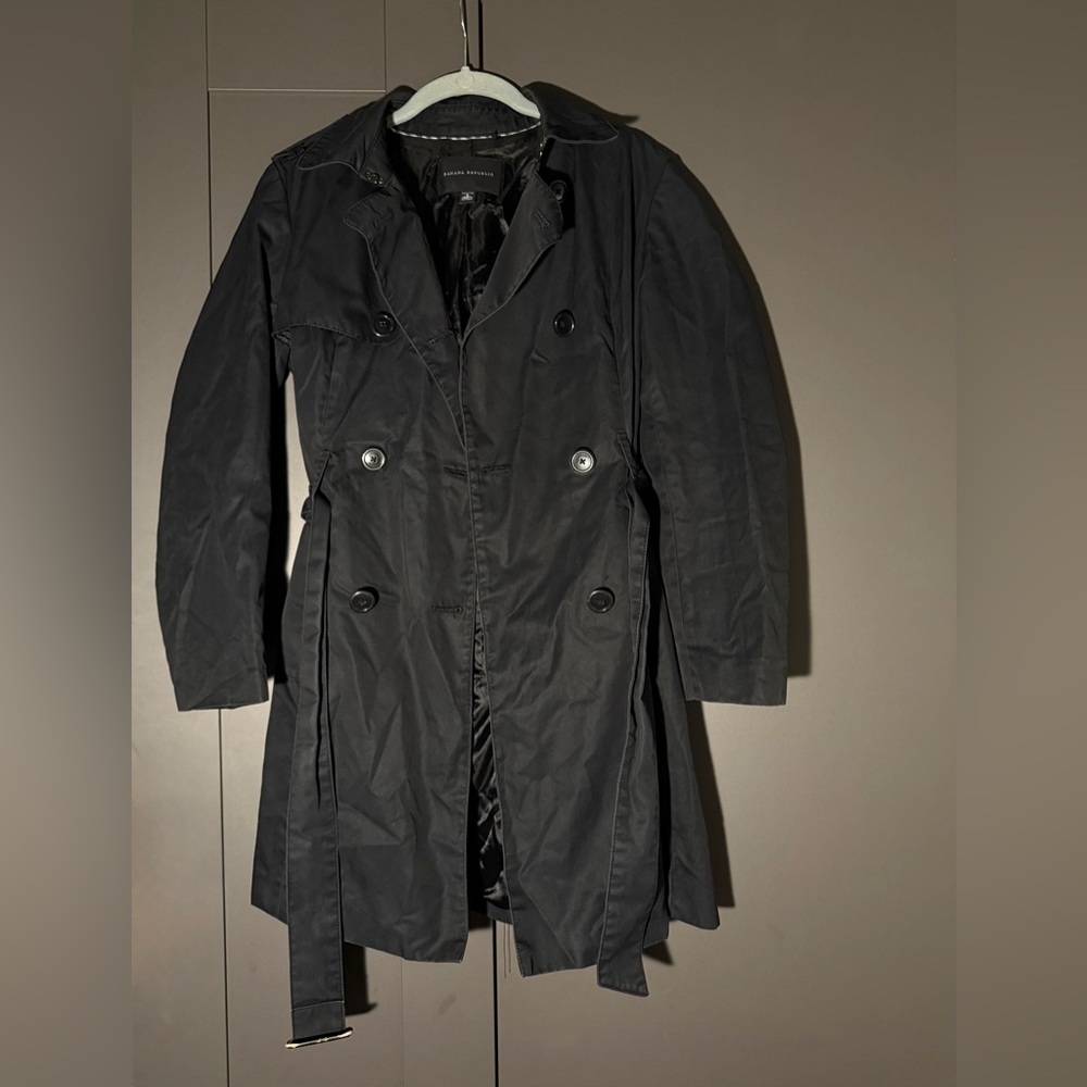 Banana Republic Black Trench Coat